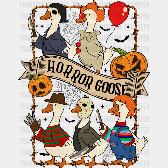 Horror Goose Rectangle Frame - Halloween DTF Transfer