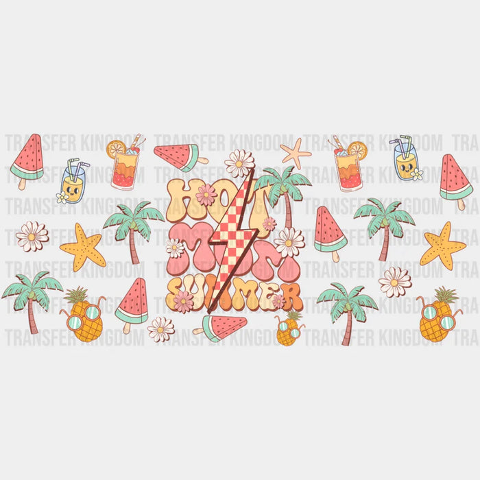 Hot Mom Summer - Summer Cup Wrap UV Sticker Permanent UV DTF Decal