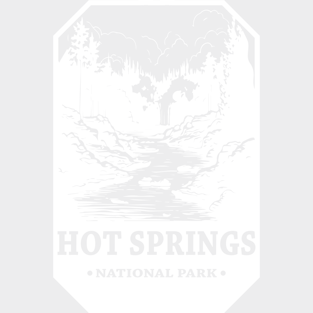 Hot Spring National Park Design - Parks Dtf Transfers Unisex S & M (10’) / Light Color See Imaging