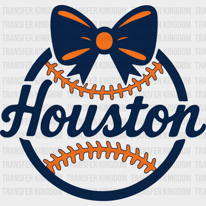 Houston Baseball, Ribbon - States & Cities DTF Transfers