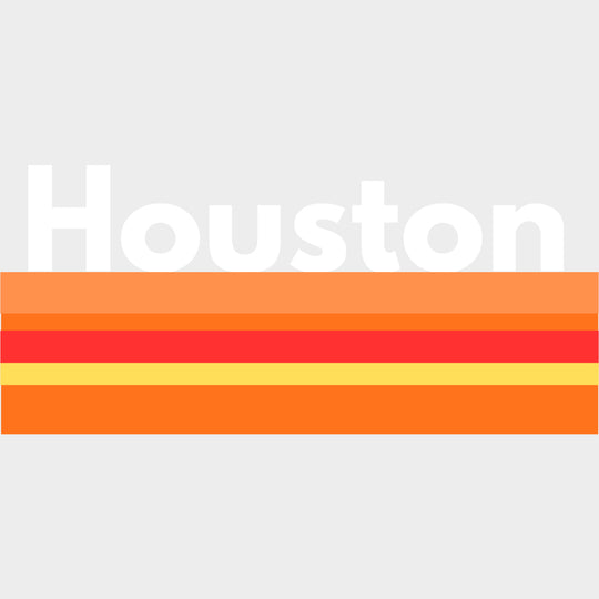 Houston Stripes - States & Cities DTF Transfers Adult Unisex - S & M (10’’) / Light Color Design (See Imaging)