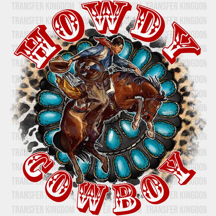 Howdy Cowboy Design - Western DTF Transfers