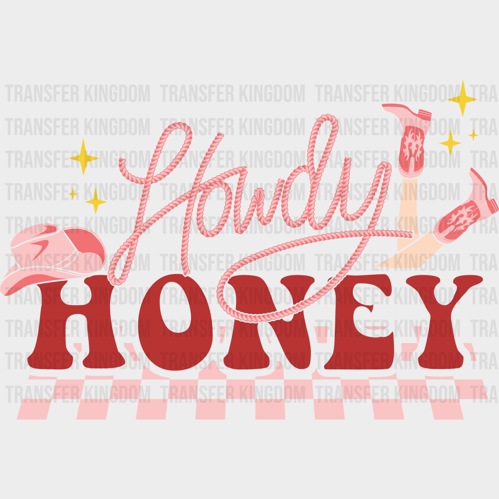 HOWDY HONEY GIRL - DTF heat transfer - transfer-kingdom