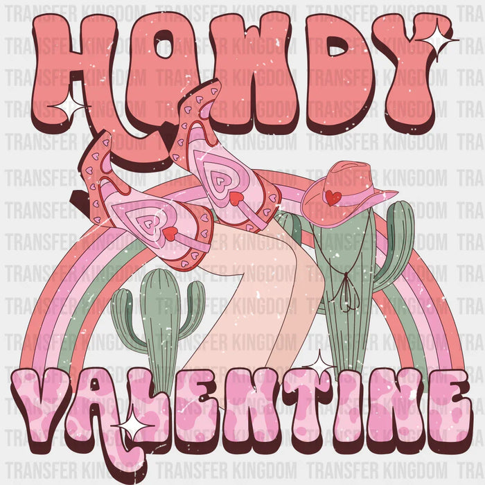 HOWDY VALENTINE COWGIRL - DTF heat transfer