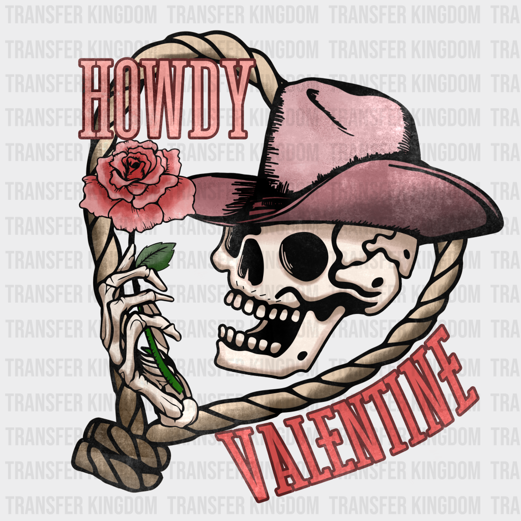 HOWDY VALENTINE DEATH - DTF heat transfer - transfer-kingdom