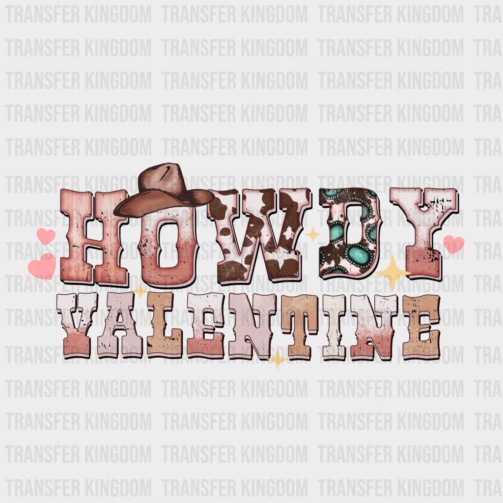 HOWDY VALENTINE - DTF heat transfer - transfer-kingdom