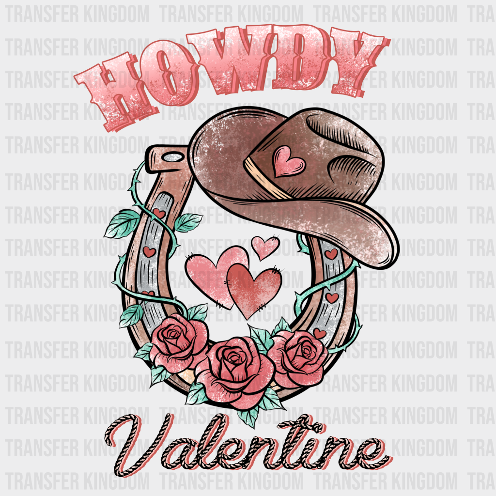 HOWDY VALENTINE LUCK- DTF heat transfer - transfer-kingdom