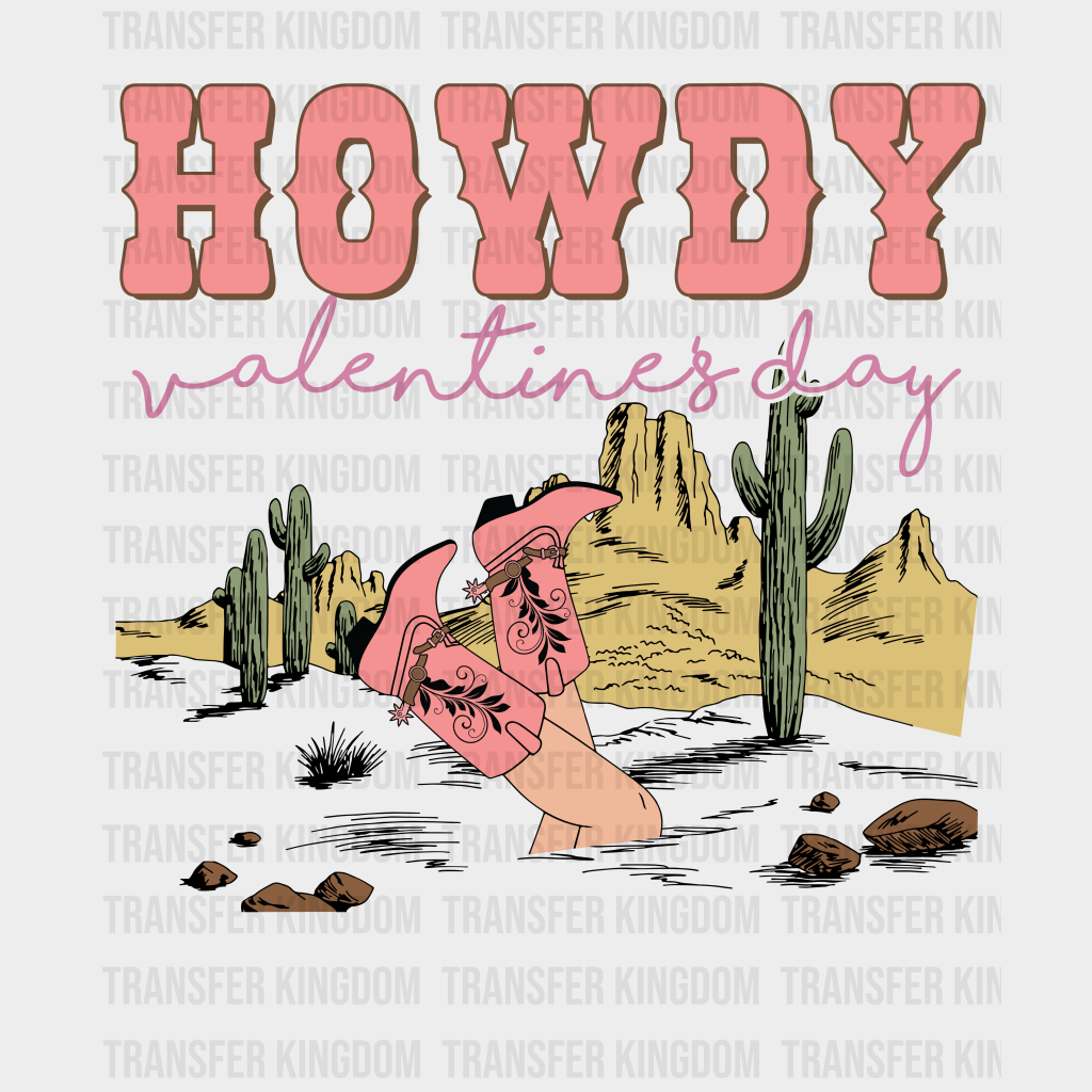 HOWDY Valentines Day - DTF heat transfer - transfer-kingdom