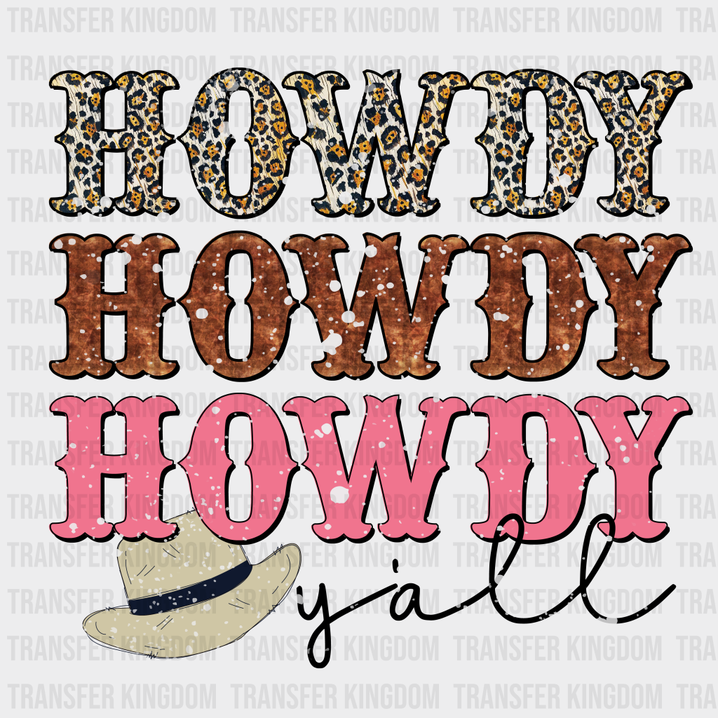 HOWDY HOWDY YALL - DTF heat transfer - transfer-kingdom