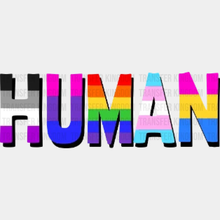 Human Lgbt - LGBT - Lgbt Support - PRIDE Design - DTF heat transfer