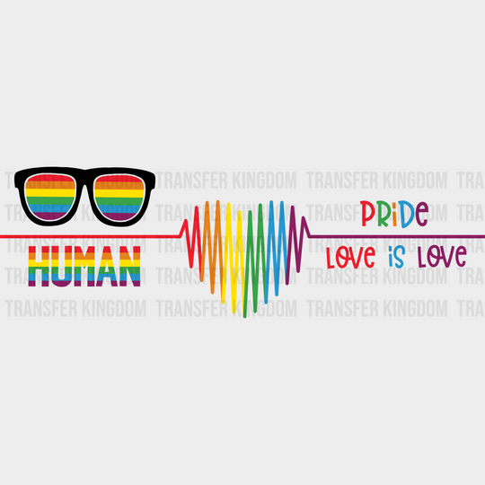 Human Love Is - Lgbtq Cup Wrap Uv Sticker Permanent Dtf Decal