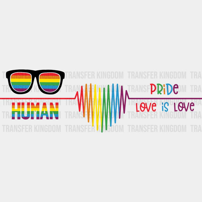 Human Love Is Love - LGBTQ Cup Wrap UV Sticker Permanent UV DTF Decal