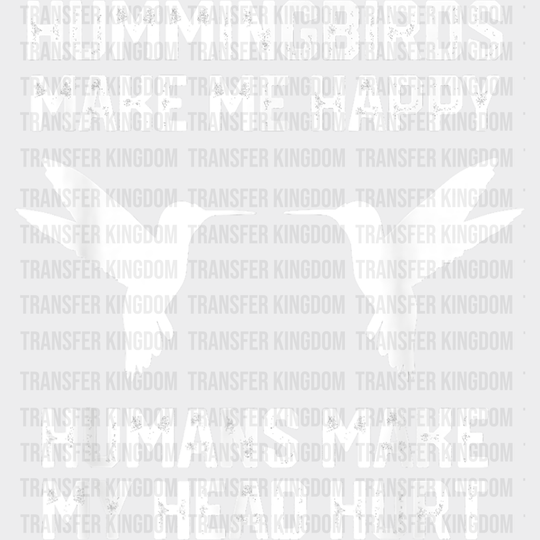 Humans Make My Head Hurt - Birds Iron On Dtf Transfer Unisex S & M (10’’) / Light Color Design