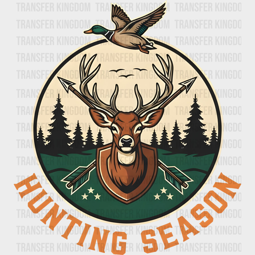 Hunting Season Circular Design - Hunting DTF Transfers