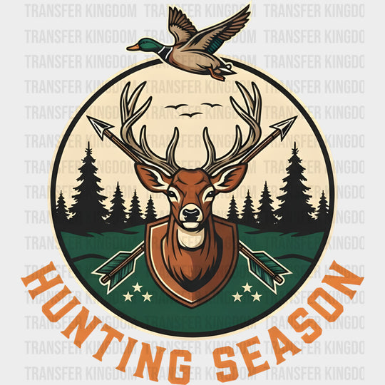 Hunting Season Circular Design - Hunting DTF Transfers