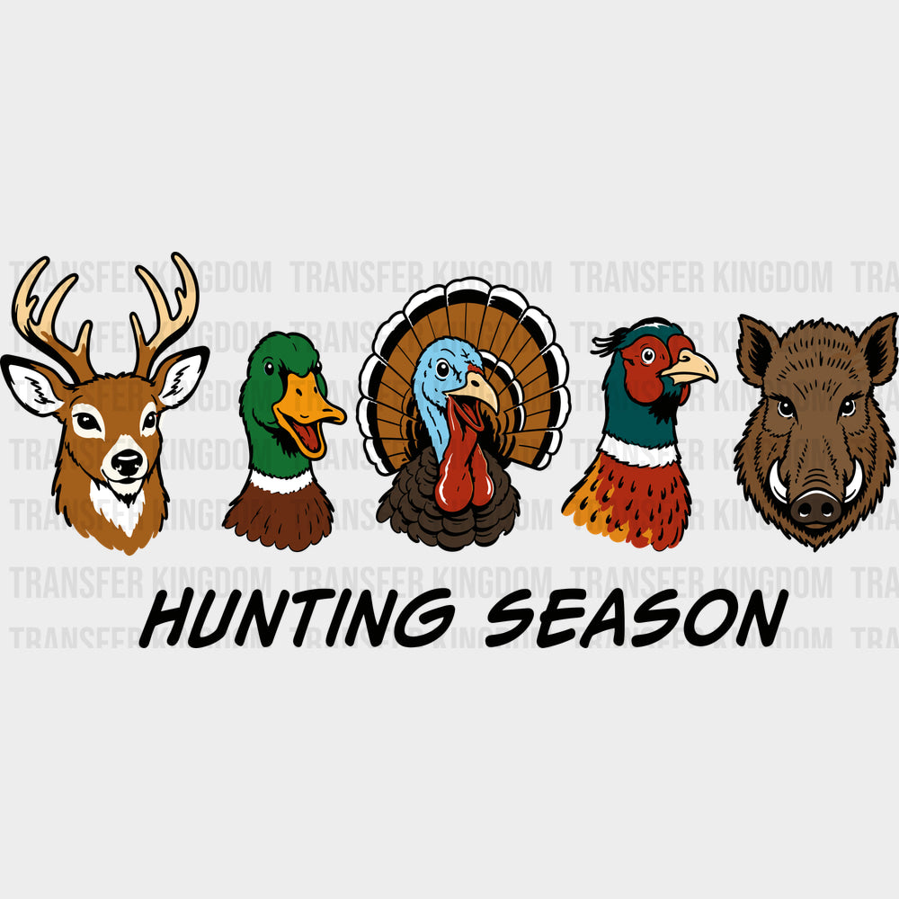 Hunting Season - Hunting DTF Transfers - Adult Unisex - S & M (10’’) / Dark Color Design (See Imaging)