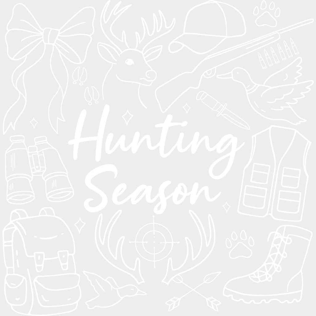 Hunting Season Multi Color - Hunting DTF Transfers Adult Unisex - S & M (10’’) / Light Color Design (See Imaging)