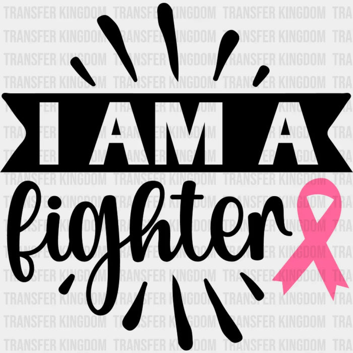 I Am A Fighter Ribbon - Cancer DTF Transfer