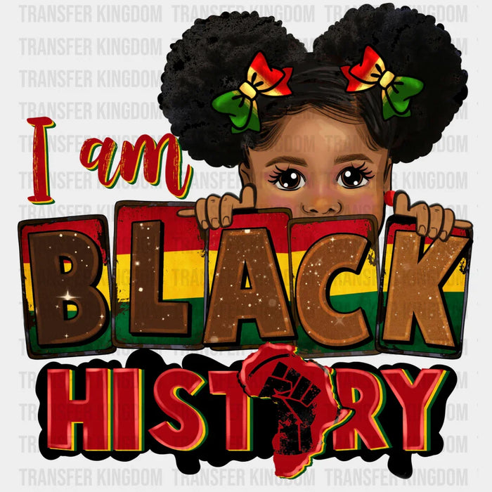 I Am Black History Black Child Design - BLM design DTF heat transfer