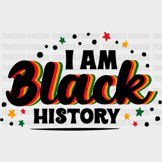 I Am Black History - Month Cup Wrap Uv Sticker Permanent Dtf Decal