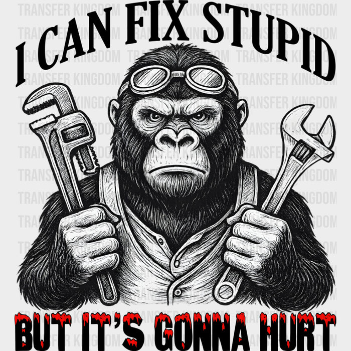 I Can Fix Stupid, But It's Gonna Hurt - Funny DTF Transfers