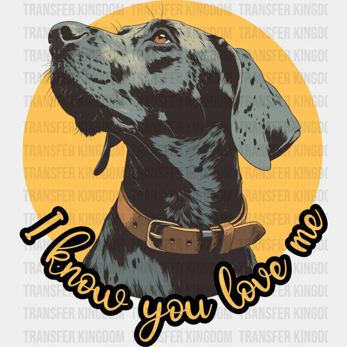 I Know You Love Me - Dogs DTF Transfer