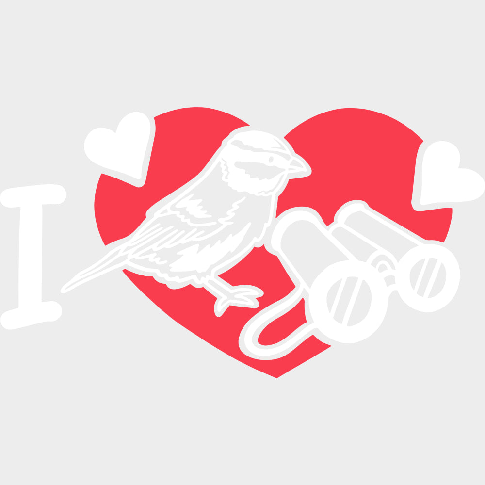 I Love Birdwatching - Birds DTF Transfers transfer-kingdom Light Color Design (See Imaging)