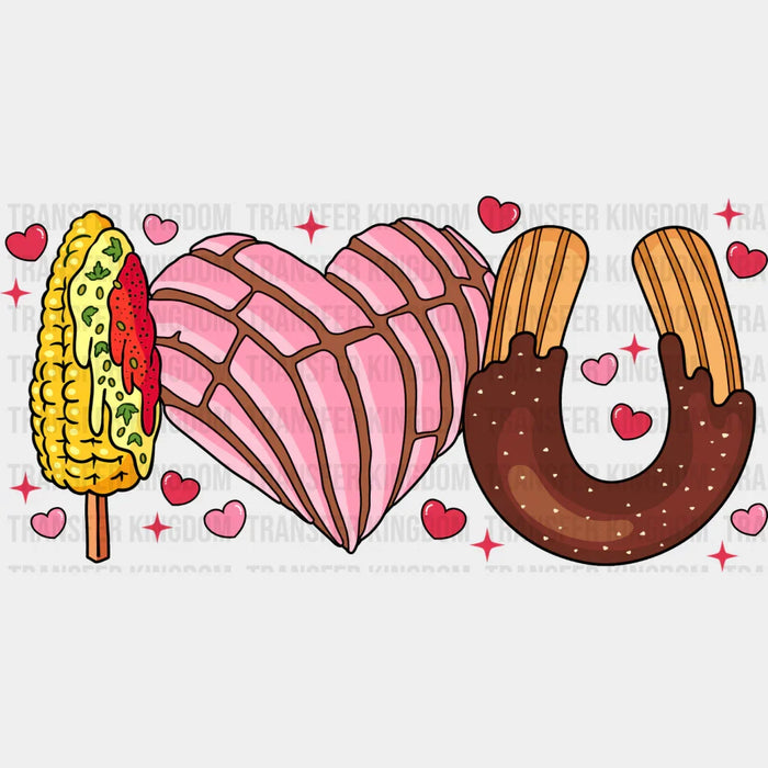 I Love U Concha - Valentine's Day DTF Transfer
