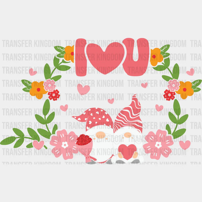 I LOVE YOU FLORAL - DTF heat transfer