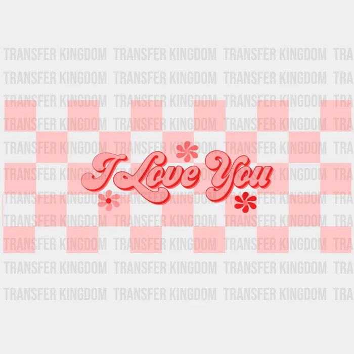 I Love You UV DTF Transfer Cup Wrap UV DTF Sticker