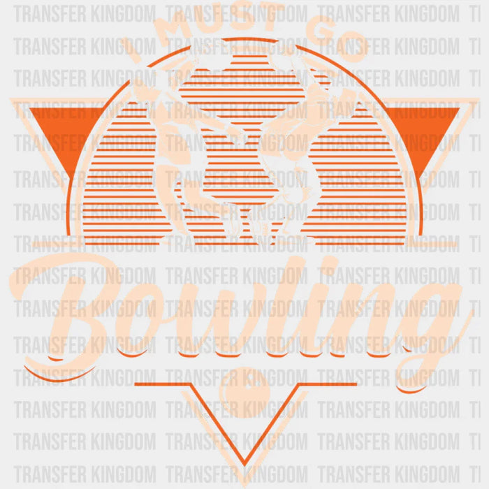 I Must Go Bowling Orange Design - Bowling DTF Heat Transfer