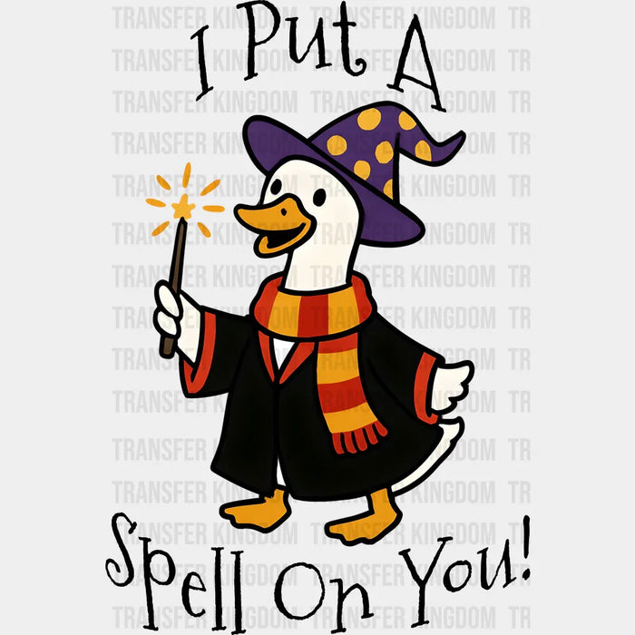 I Put A Spell On You B&W - Halloween DTF Transfer