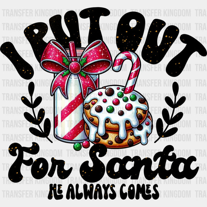 I Put Out For Santa - Christmas DTF Transfer