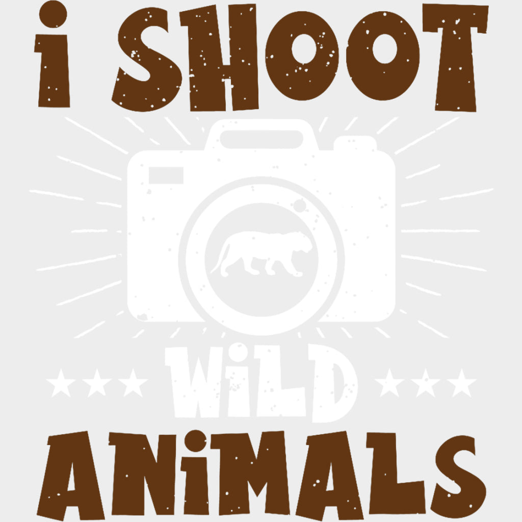 I Shoot Wild Animals - Photography DTF Transfers Adult Unisex - S & M (10’’) / Light Color Design (See Imaging)