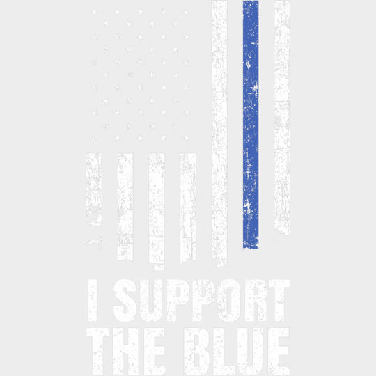 I Support The Blue - Police DTF Transfers transfer-kingdom Light Color Design (See Imaging)