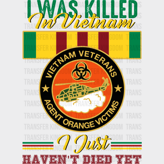 I Was Killed In Vietnam I Just Haven’t Died Yet - Military DTF Transfer