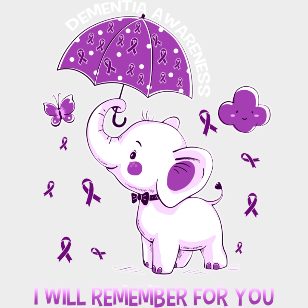 I Will Remember For You - Alzheimer’s Awareness DTF Transfer Adult Unisex - S & M (10’’) / Light Color Design (See