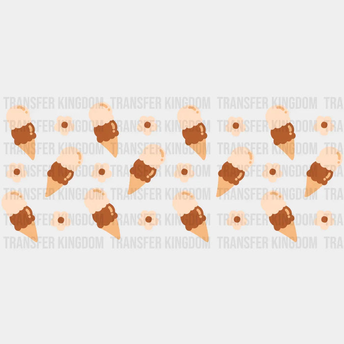 Ice Cream UV DTF Transfer Cup Wrap UV DTF Sticker