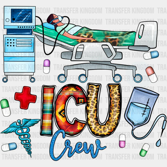 ICU Crew Design - Icu Nurse DTF Heat Transfer