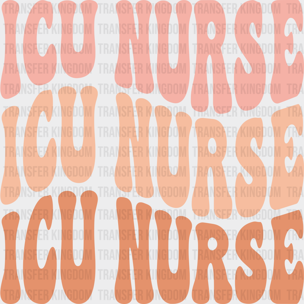 Icu Nurse Design - Dtf Heat Transfer