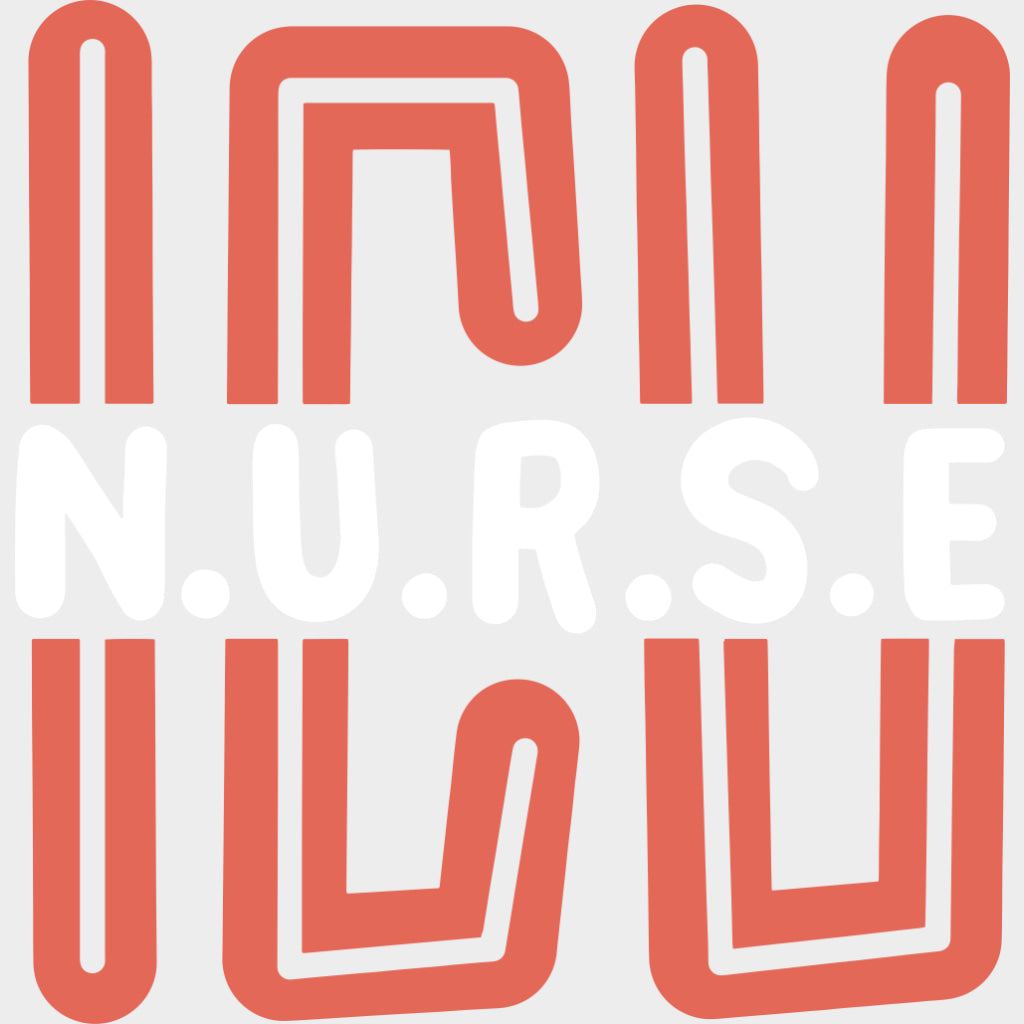 ICU Nurse Orange Color - ICU DTF Transfers Adult Unisex - S & M (10’’) / Light Color Design (See Imaging)