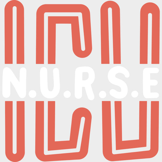 ICU Nurse Orange Color - ICU DTF Transfers Adult Unisex - S & M (10’’) / Light Color Design (See Imaging)