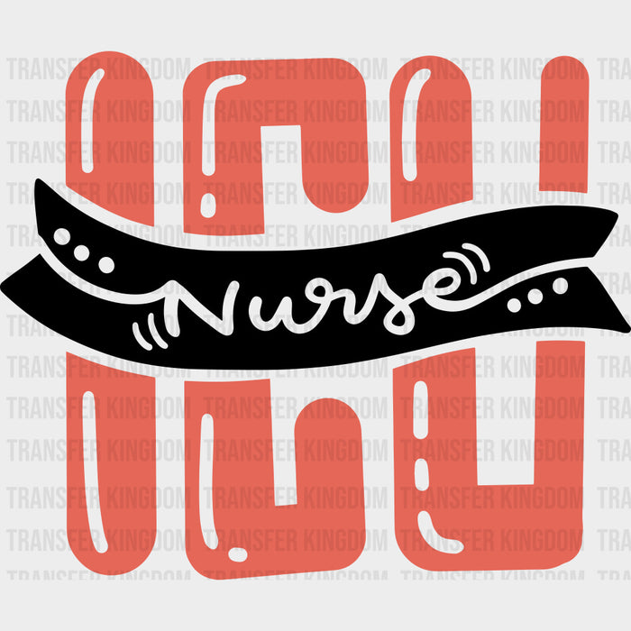 ICU Nurse, Orange Letters - ICU DTF Transfers