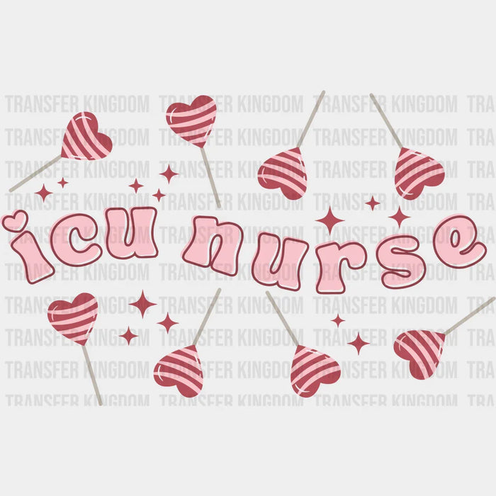 ICU Nurse Valentine's Day Design - DTF heat transfer