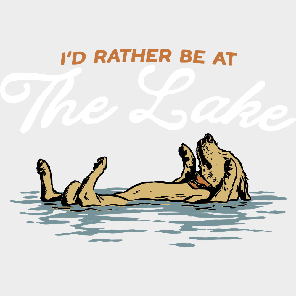 I’d Rather Be At The Lake - Camping DTF Transfers - Adult Unisex - S & M (10’’) / Light Color Design (See Imaging)