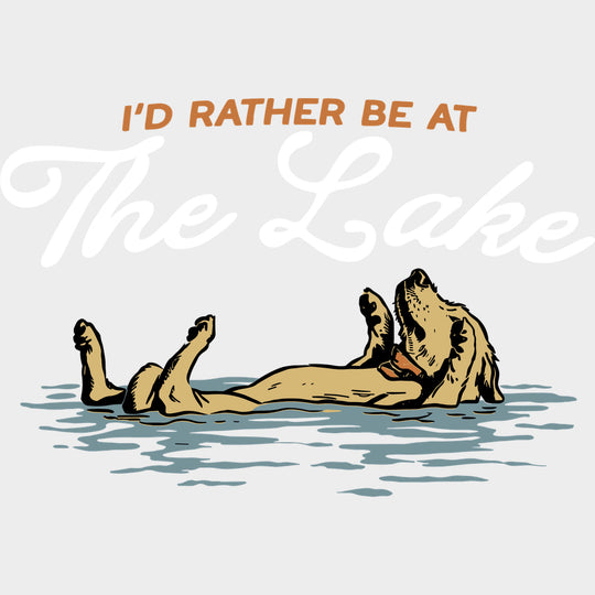 I’d Rather Be At The Lake - Camping DTF Transfers - Adult Unisex - S & M (10’’) / Light Color Design (See Imaging)