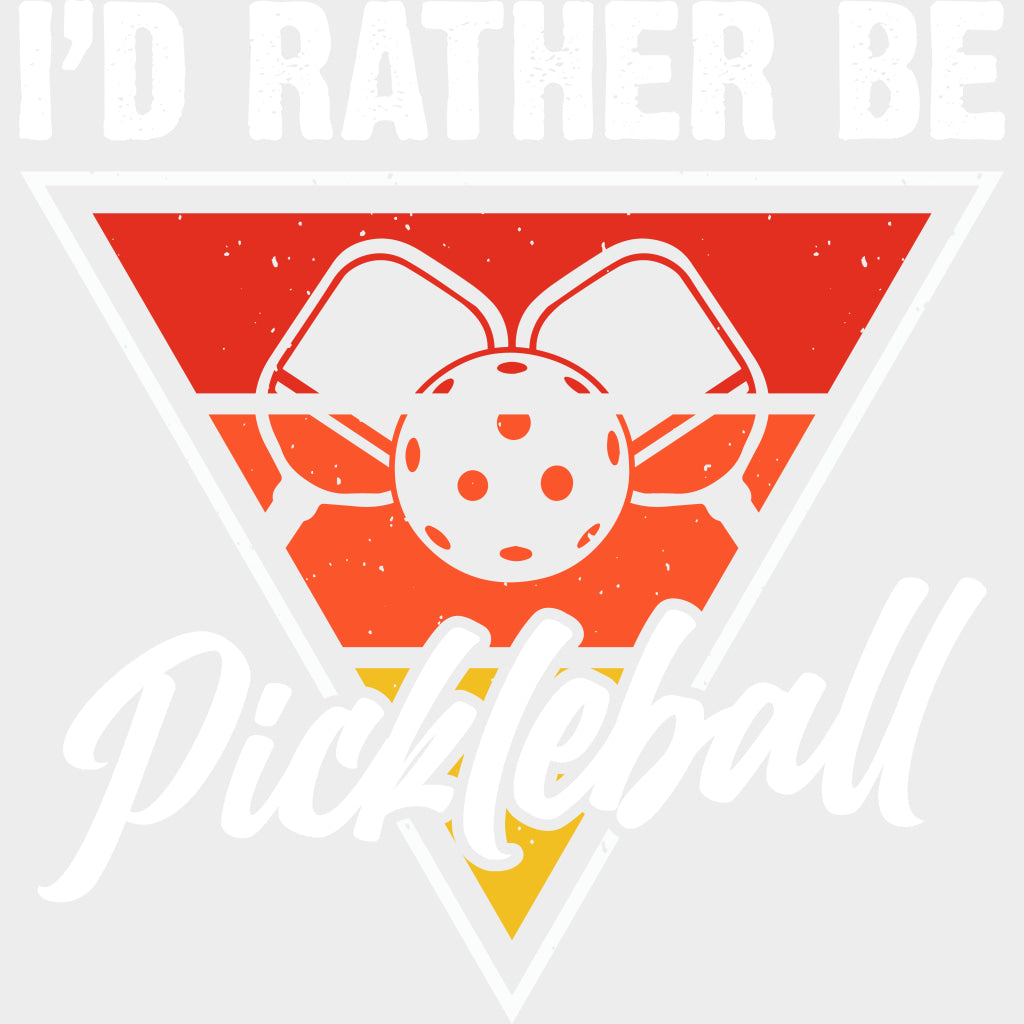 I’d Rather Be Pickleball - Pickleball DTF Transfers Adult Unisex - S & M (10’’) / Light Color Design (See Imaging)