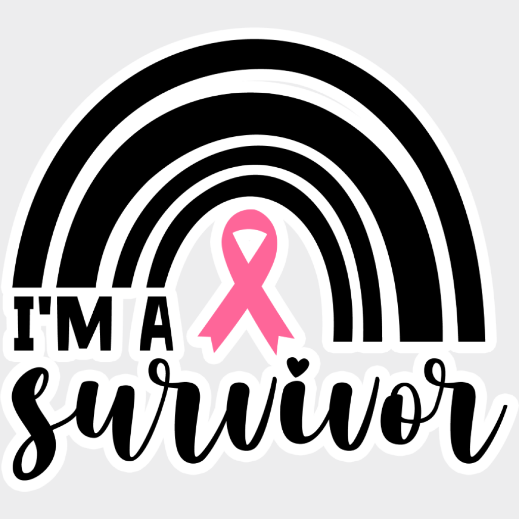 I’m A Survivor Rainbow - Cancer DTF Transfer Unisex - S & M (10’’) Light Color Design (See Imaging)