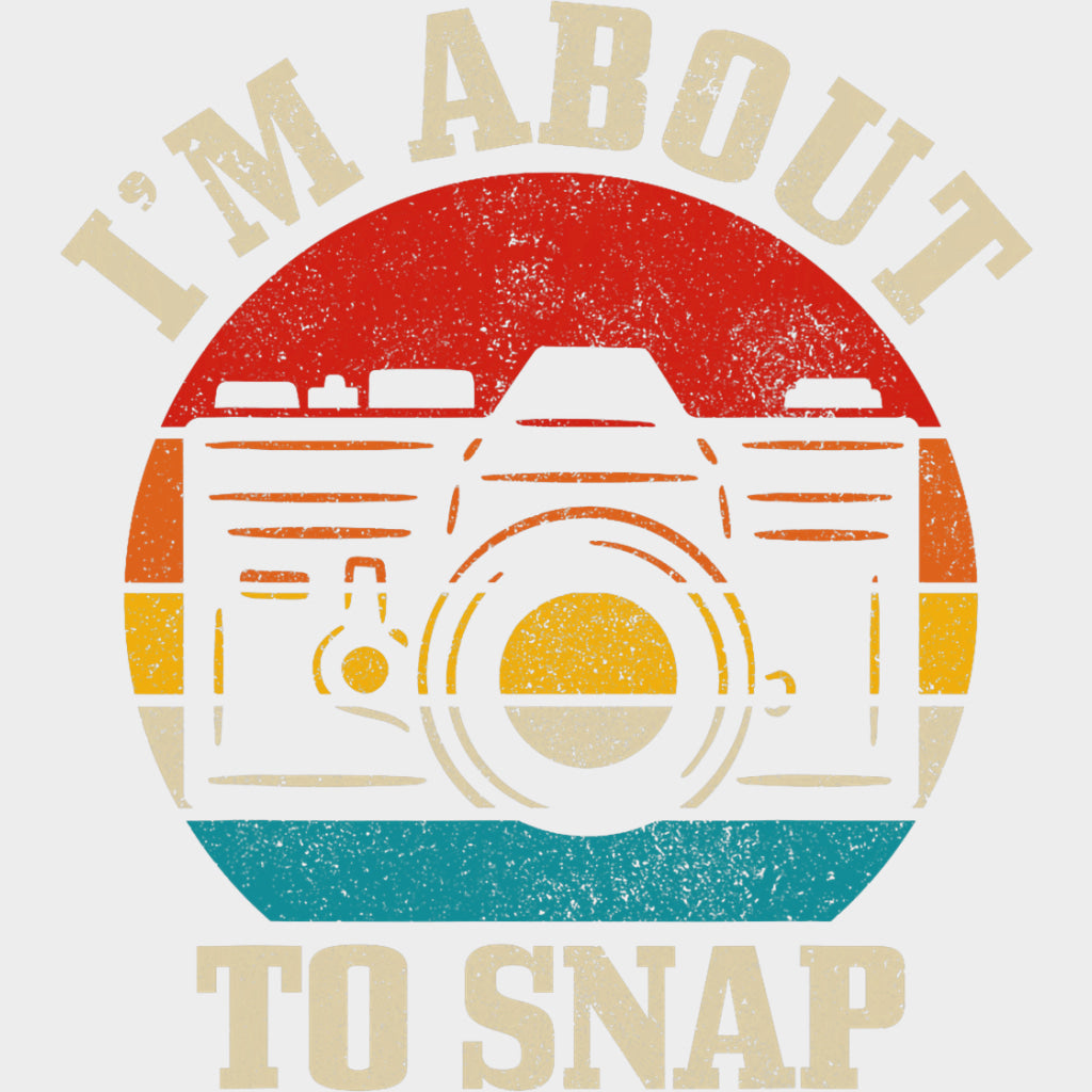 I’m About To Snap Red Orange Yellow Blue - Photography DTF Transfers Adult Unisex - S & M (10’’) / Light Color Design