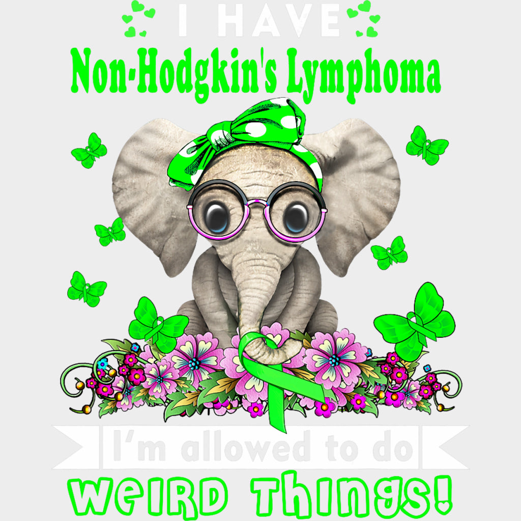 I'm Allowed To Do Weird Things - Lymphoma DTF Transfers transfer-kingdom Light Color Design (See Imaging)